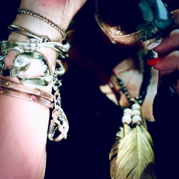 Double sided Antique Sliver 3D Sabertooth Tiger Skull Large Chain Link Bracelet - Picture 5 of 15